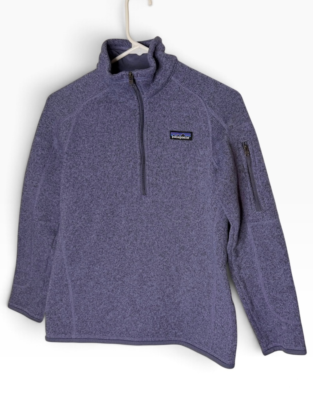 Patagonia Women’s Better Sweater 1/4 Zip Size XS Purple Heather